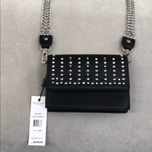 BCBGeneration Sheila Crossbody Black with Silver